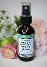 Load image into Gallery viewer, Fresh Out of Fucks- Cooling Cucumber &amp; Mint Room Vibe Spray 2oz
